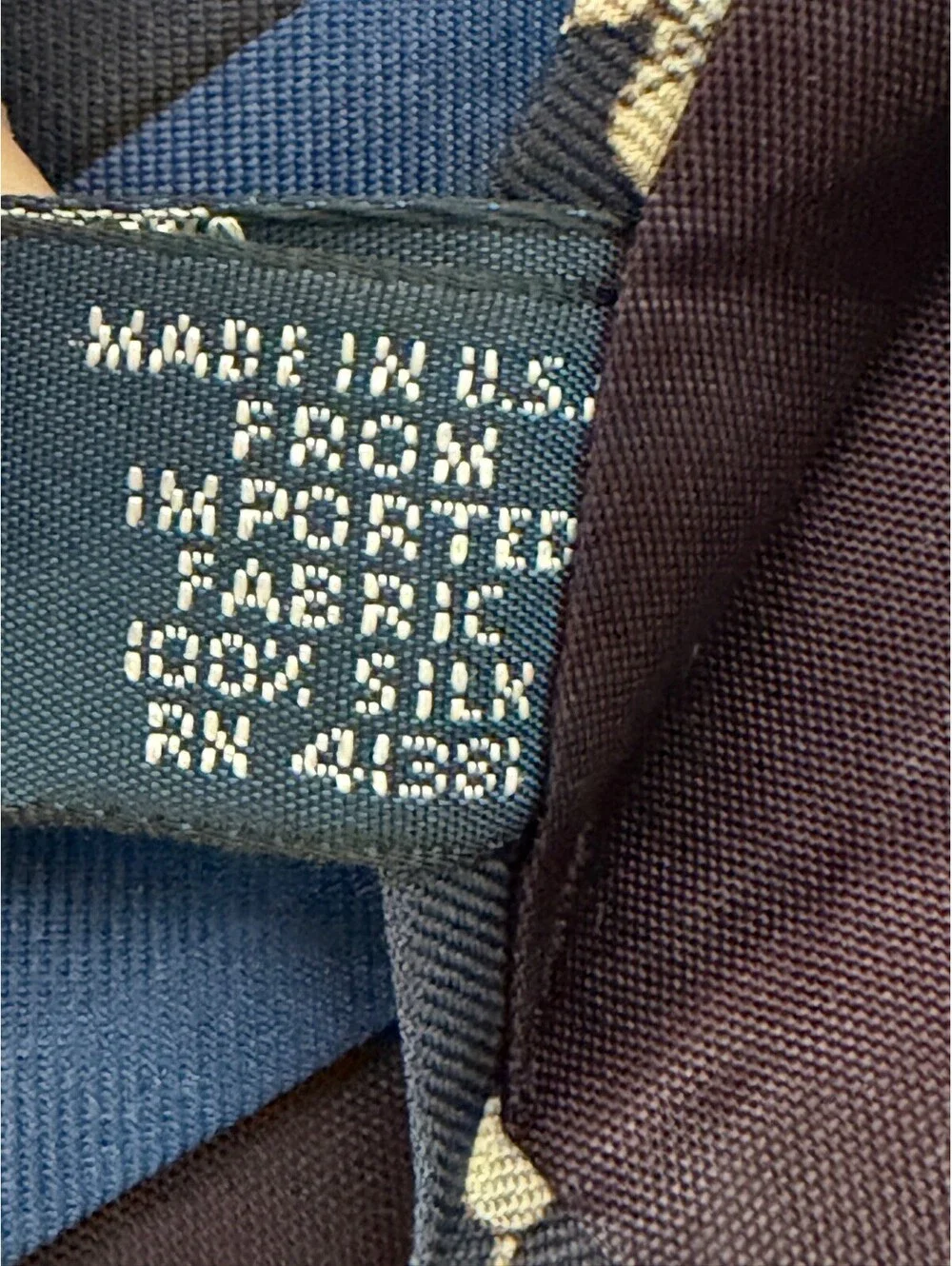 Polo Ralph Lauren Golf Silk Tie Hand Made Navy Golfer Novelty Vintage USA